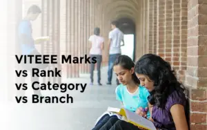 VITEEE Marks vs Rank vs Category vs Branch